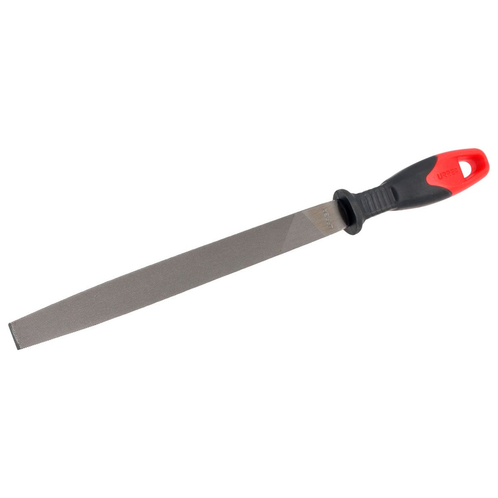 Lima plana muza con mango bimaterial 8" x 49/64" Urrea