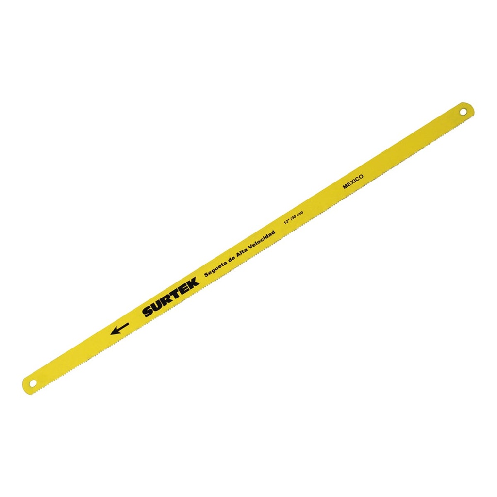 Segueta de acero alta velocidad 12", 24 DPP, 10 piezas Surtek