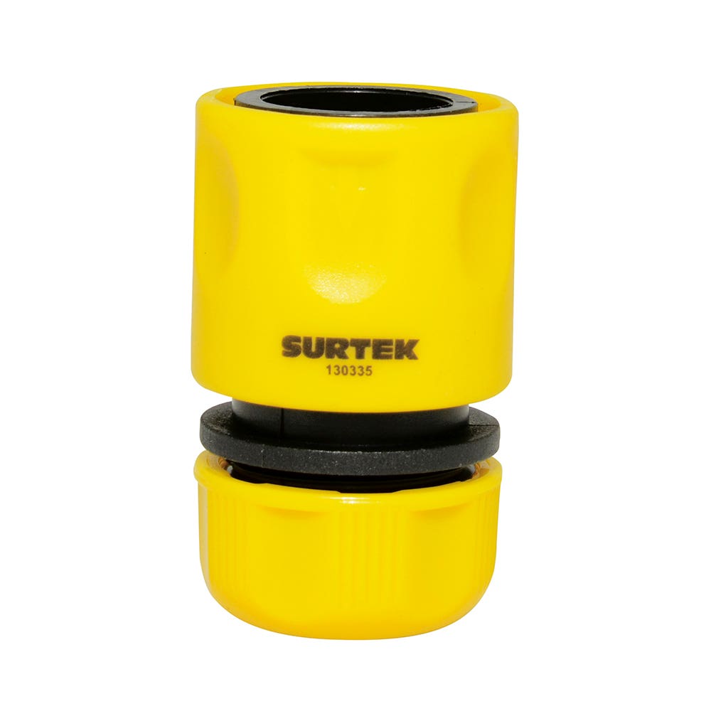 Juego de conectores para manguera de riego con sistema clic 3/4" GHT, 2 piezas Surtek