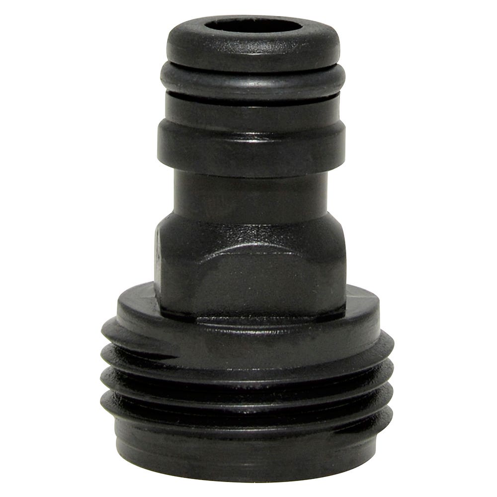 Conector para manguera de riego con sistema clic 3/4" macho Surtek