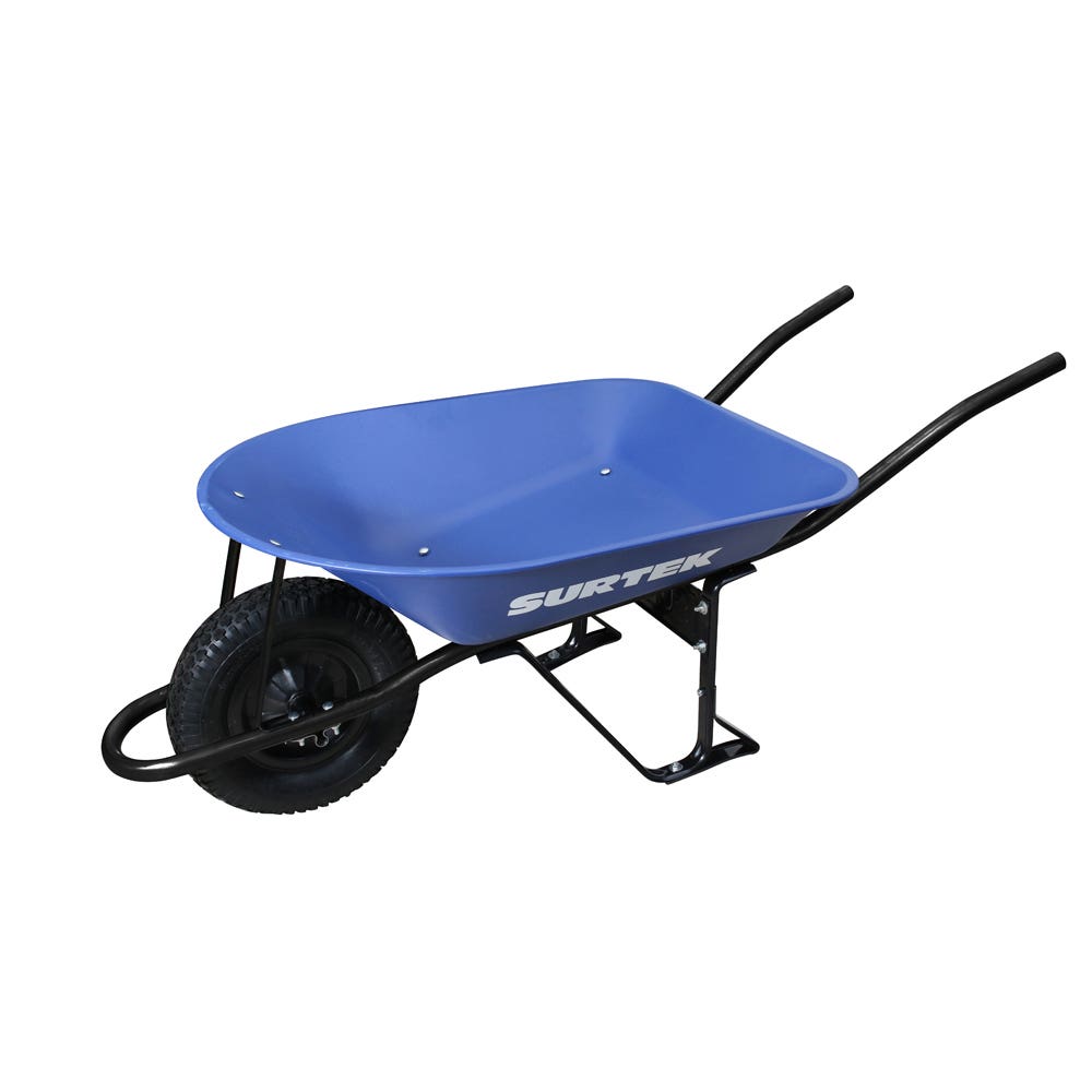 Carretilla reforzada con bastidor metálico 4 Ft3 llanta neumática de 2 capas Surtek