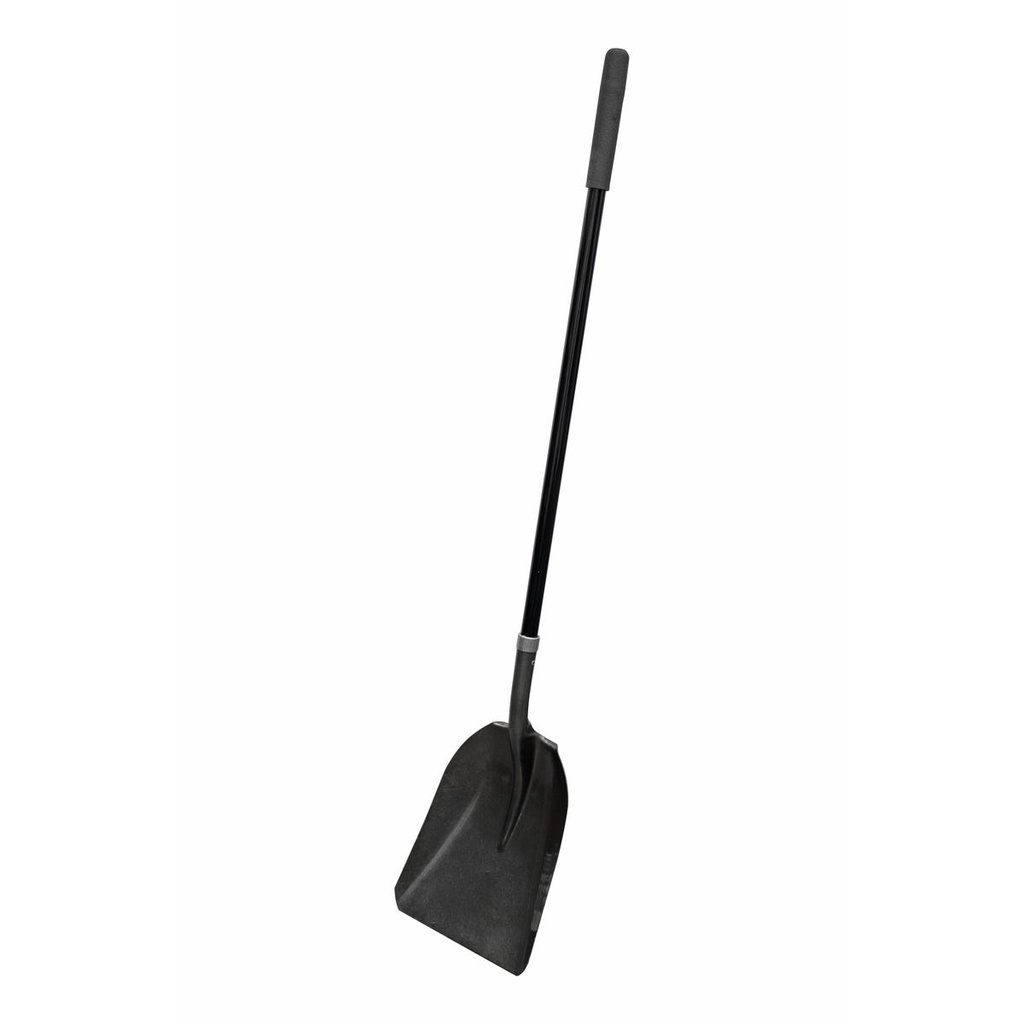 Pala con mango largo de fibra de vidrio con anillo crimpado, carbonera Surtek