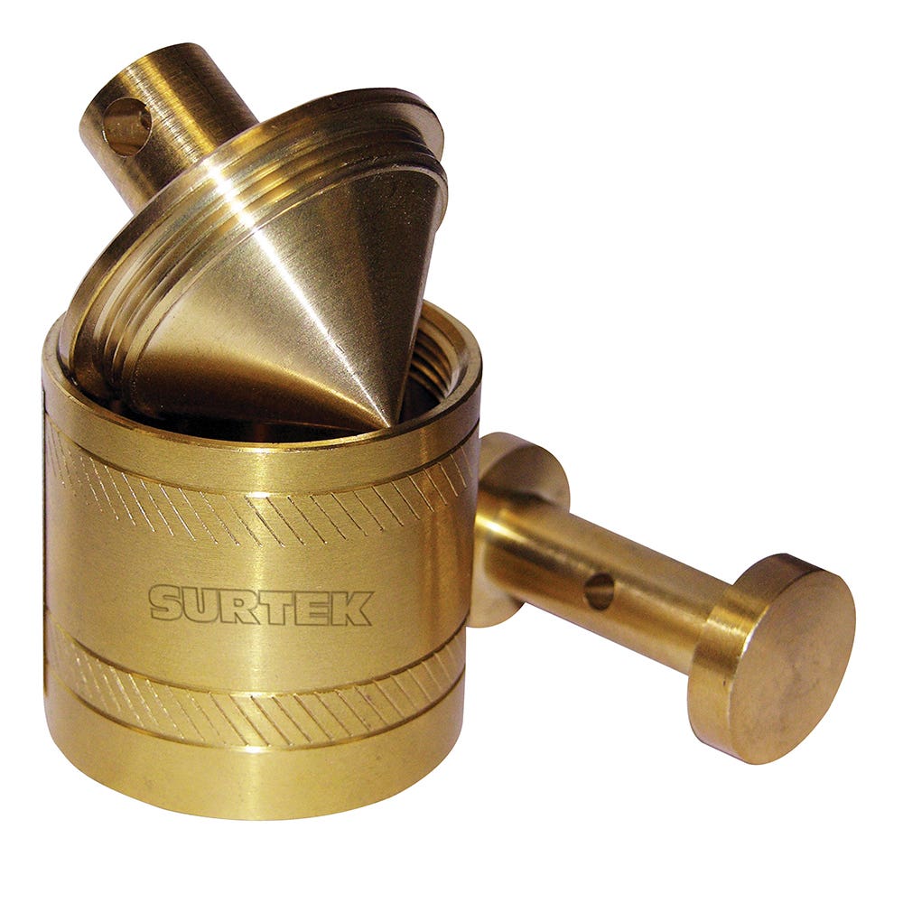 Plomada de latón tipo barril 340 g Surtek