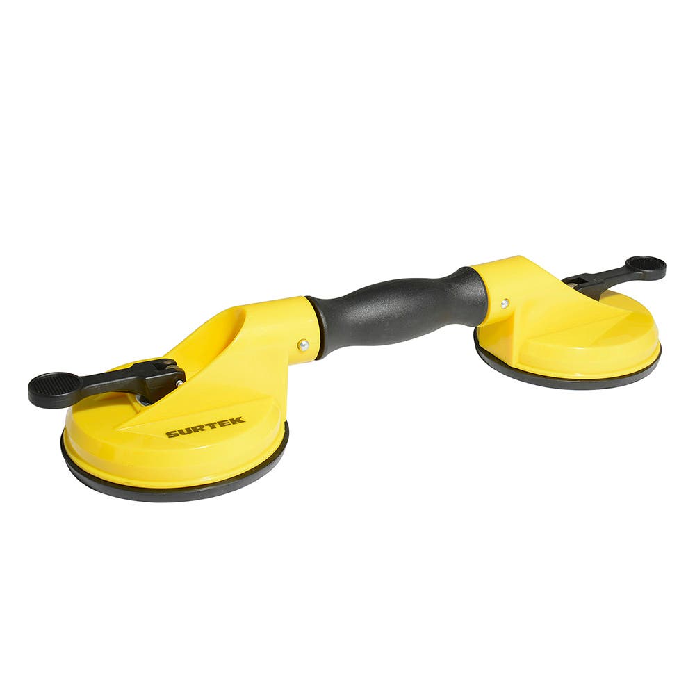 Copa doble de succión para vidrio 4-1/2" Surtek