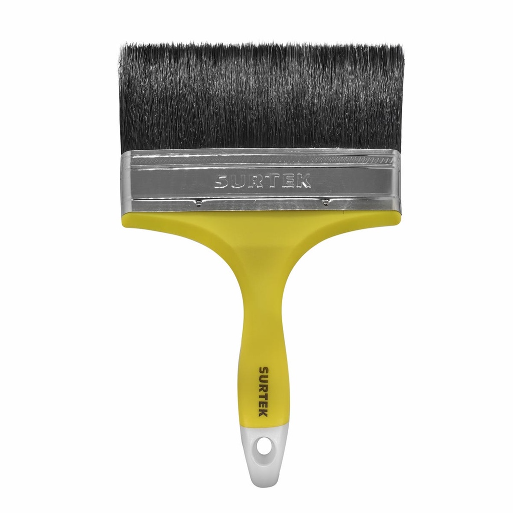 Brocha de cerdas naturales con mango plástico 6" x 65 mm, grosor de cerda 17.9 mm Surtek
