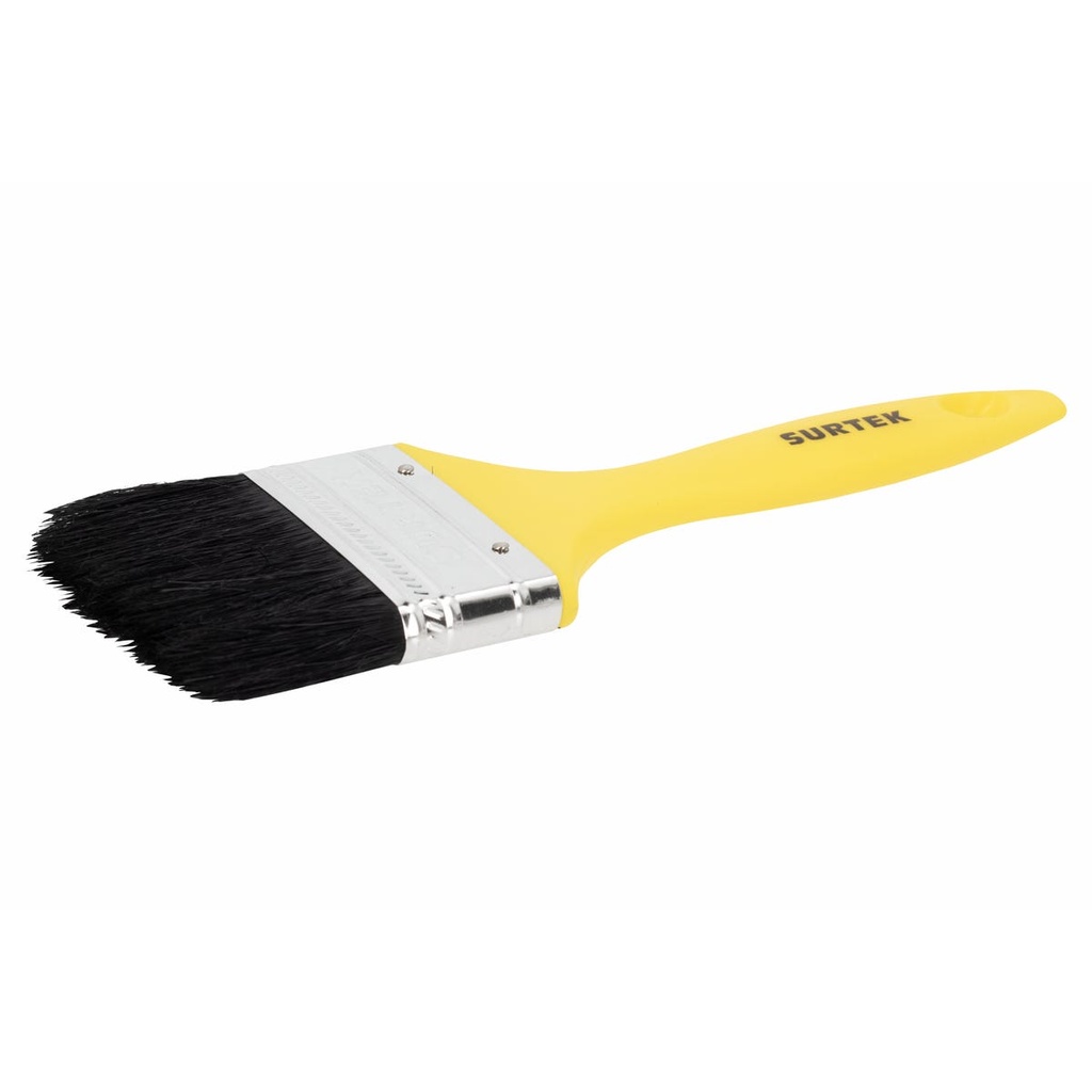 Brocha de cerdas naturales con mango plástico 2-1/2" x 44 mm, grosor de cerda 10.7 mm Surtek