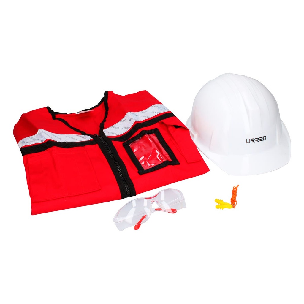 Juego de equipo de protección personal rojo M, 4 piezas Urrea