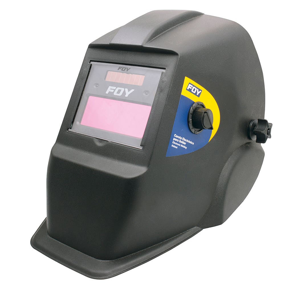 Careta electrónica para soldar, visión 90 x 35, control de sombras Foy