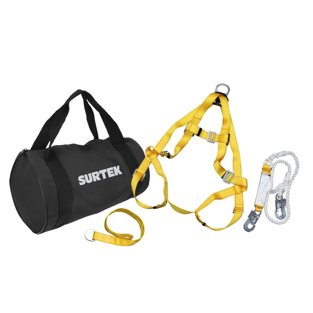 Juego de arnés contra caídas talla unitalla, 4 piezas Surtek