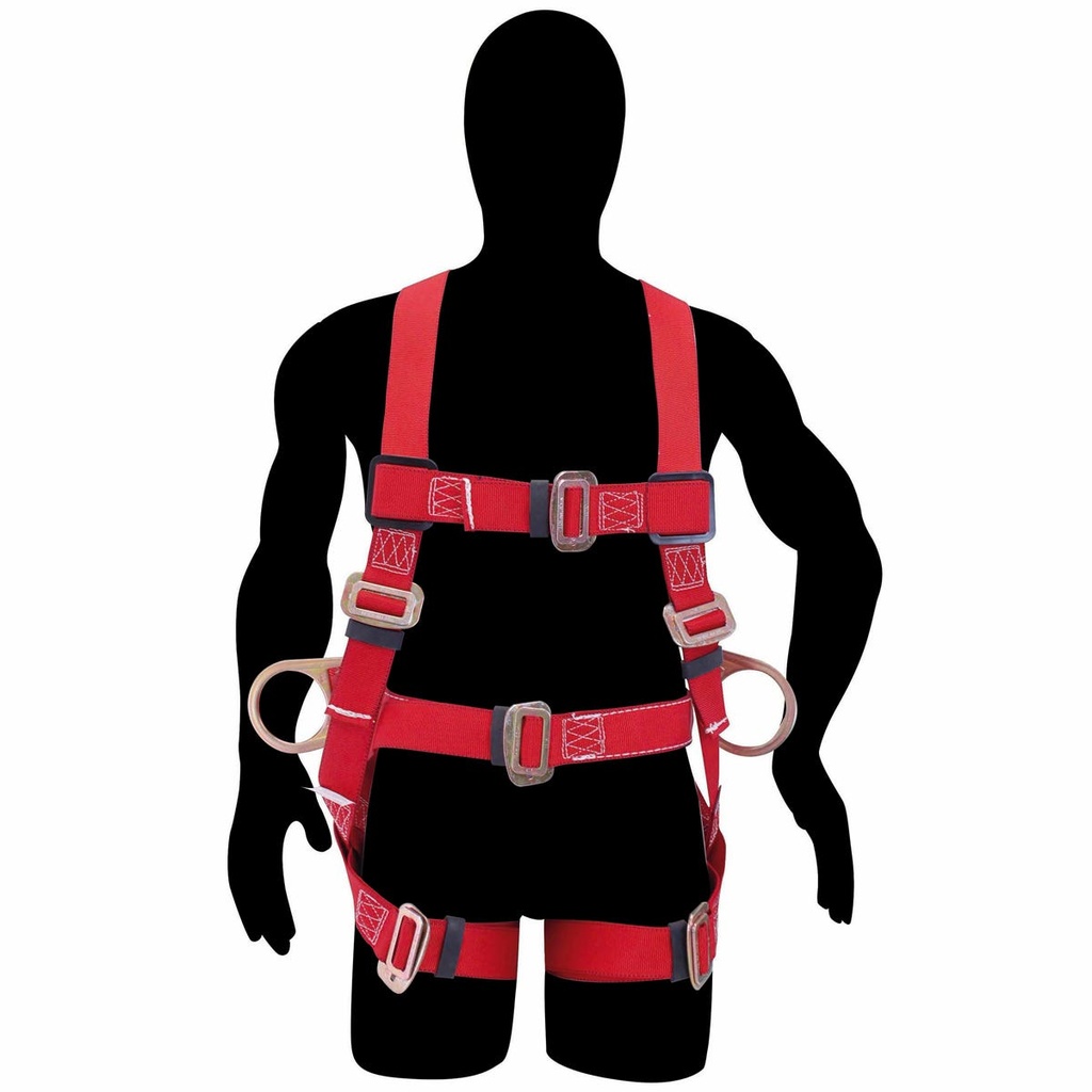 Arnés de seguridad de posicionamiento con cinturón, talla 40-44 Urrea