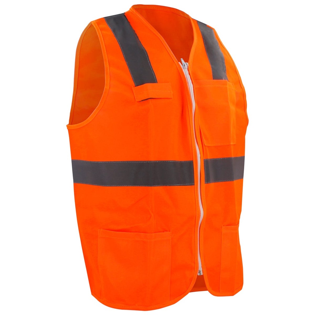 [USCH54] Chaleco de seguridad cerrado de alta visibilidad naranja EEG Urrea