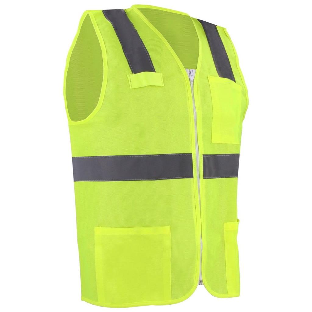 Chaleco de seguridad cerrado de alta visibilidad amarillo M Urrea