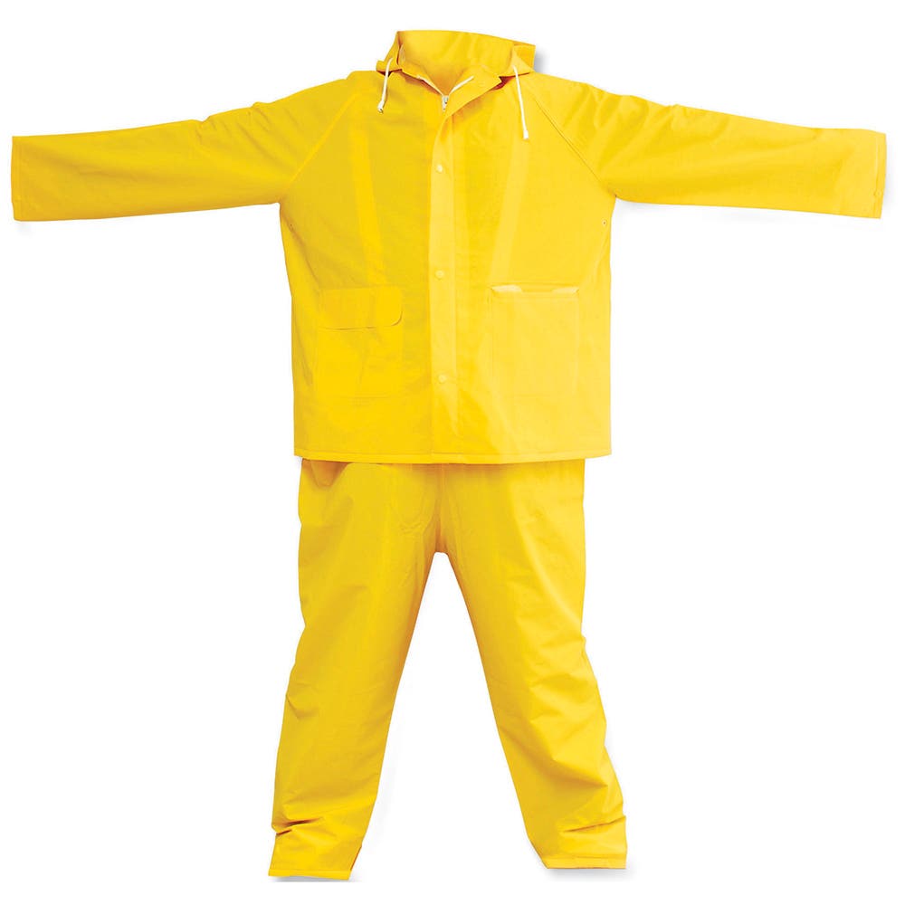 [137527] Traje impermeable sin reflejante con interior de poliéster G, 2 piezas Surtek