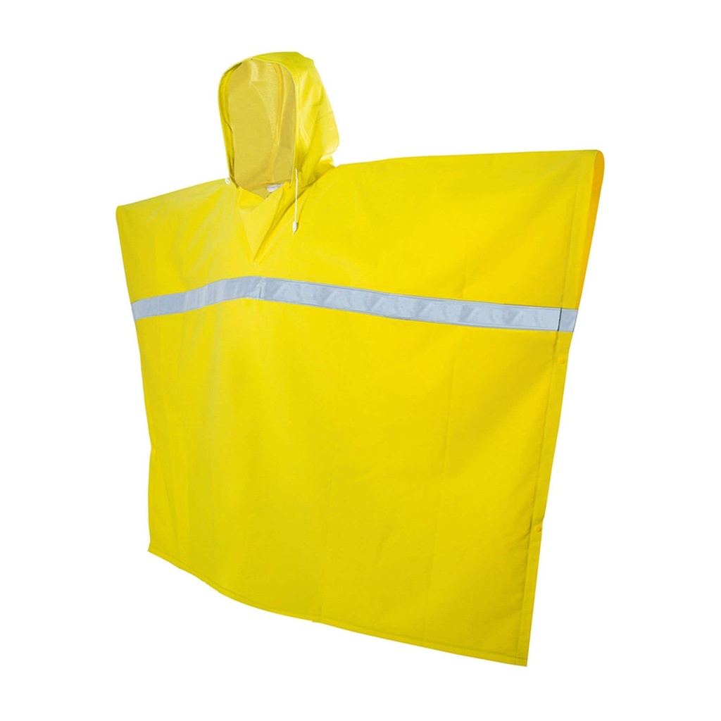 [137619] Poncho impermeable con cintas reflejantes unitalla Surtek