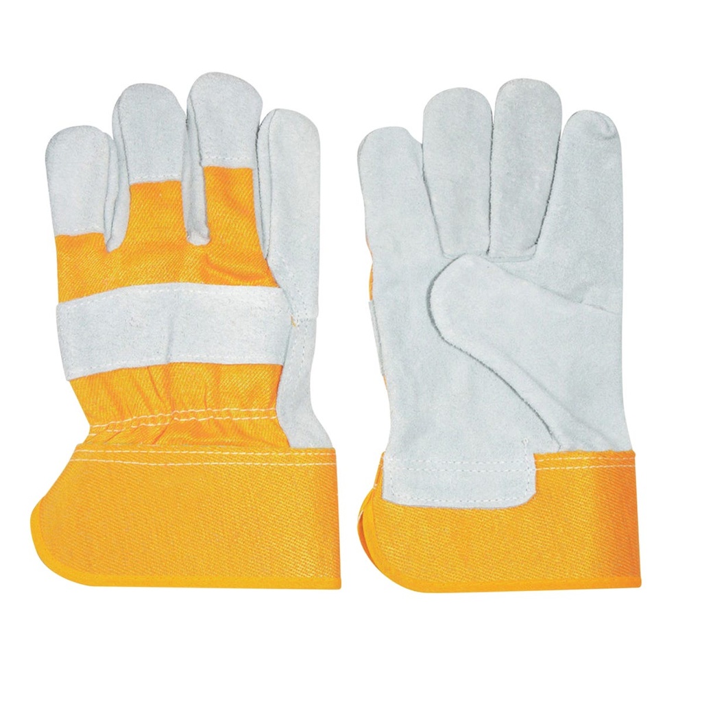 Guantes de carnaza y loneta unitalla Surtek