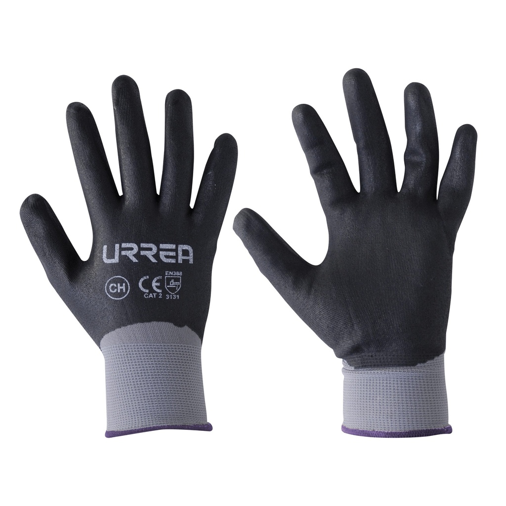 Guantes de nailon con recubrimiento de nitrilo espumoso CH Urrea