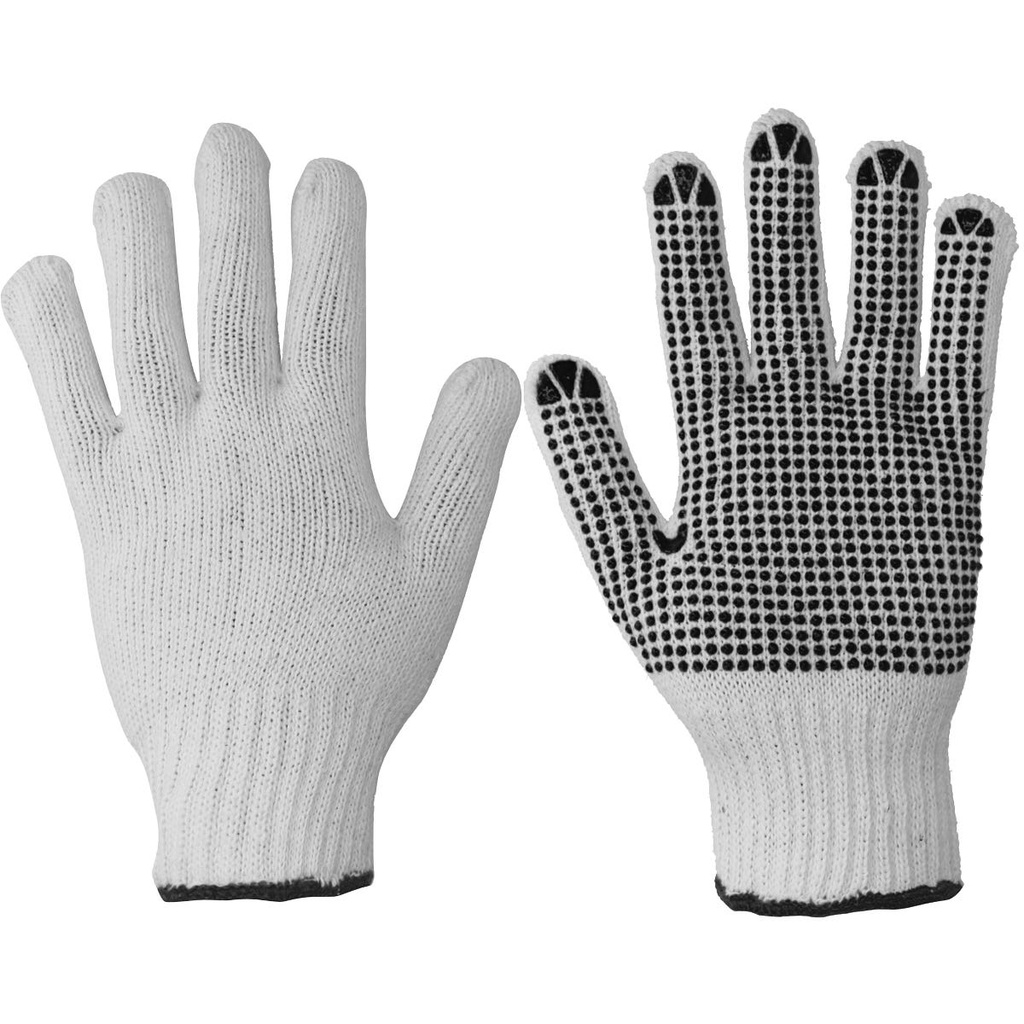 Guantes de algodón con puntos de PVC G Foy