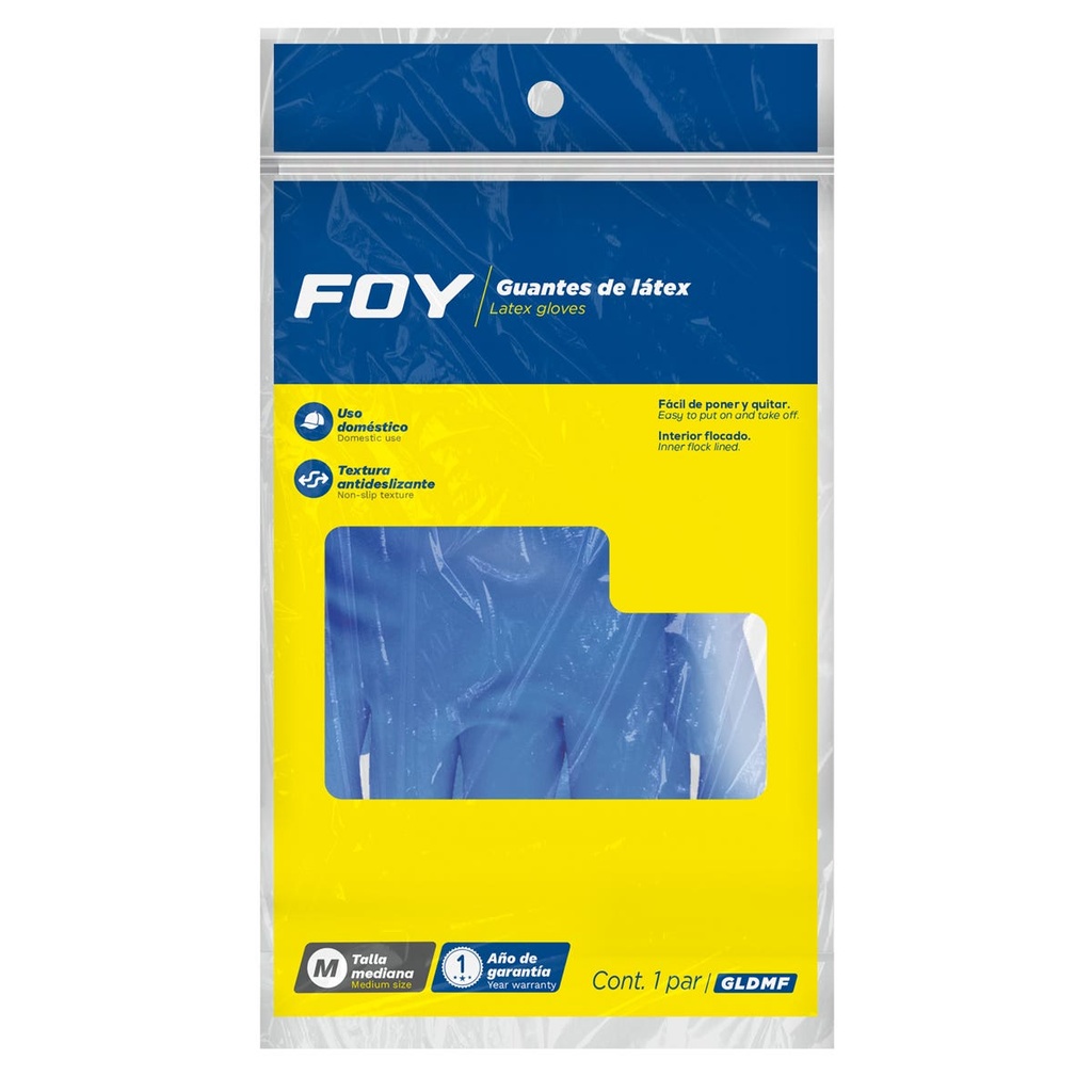 [GLDMF] Guantes de látex domésticos M Foy