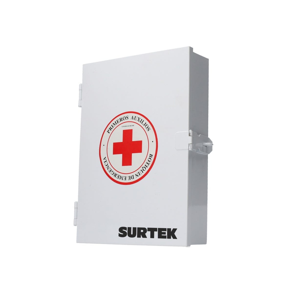 Botiquín de primeros auxilios de lámina con pintura electro estática Surtek