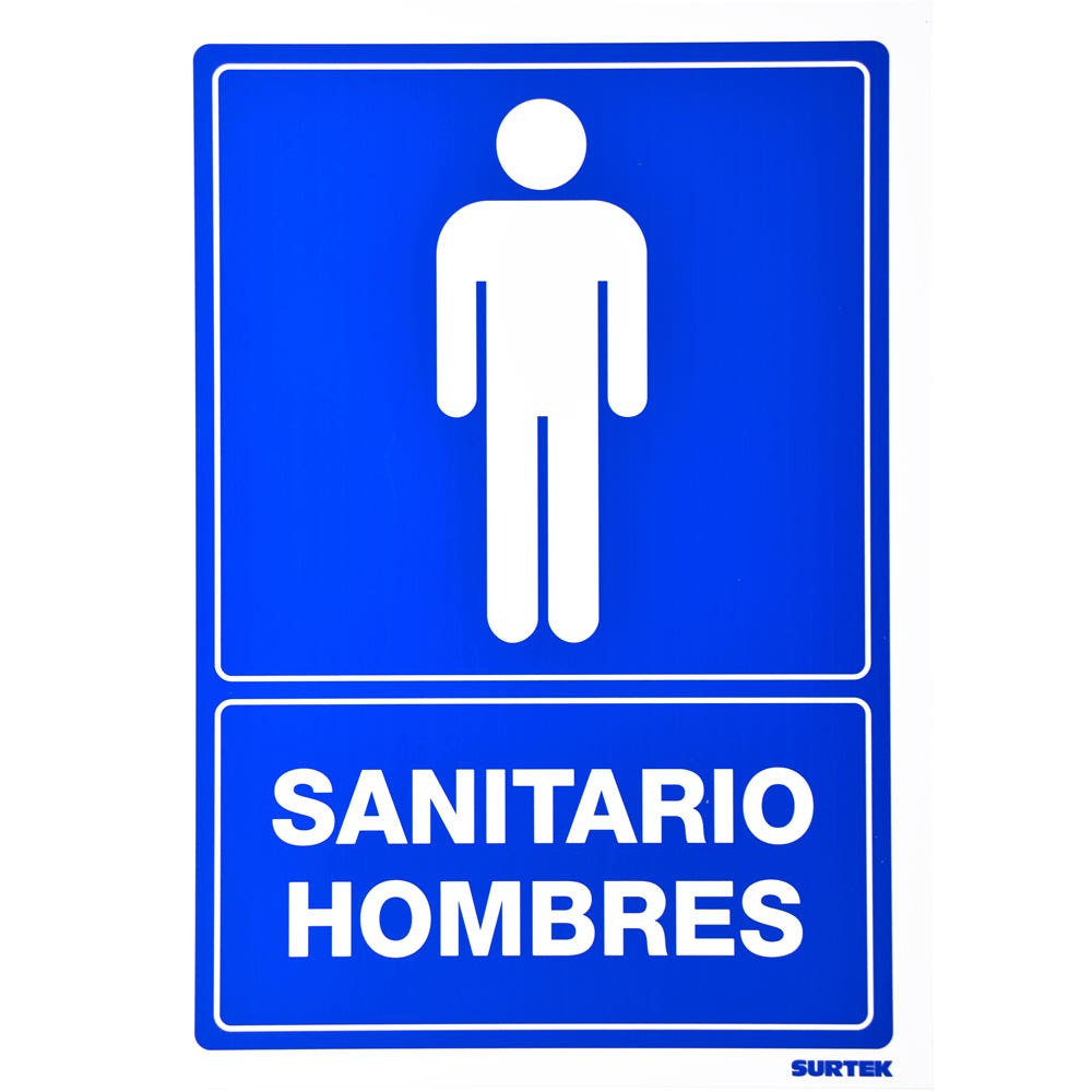 Señal "Sanitario hombres" Surtek