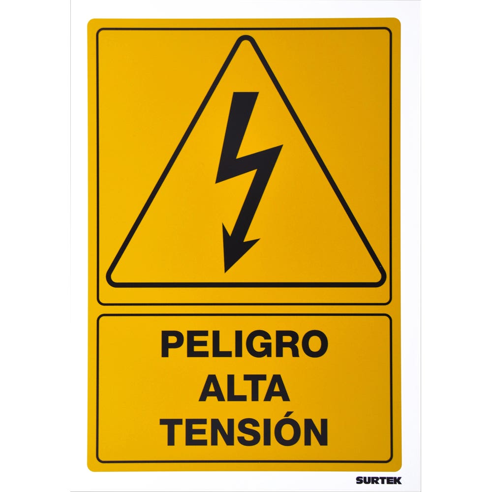 [SES27] Señal "Peligro alta tensión" Surtek