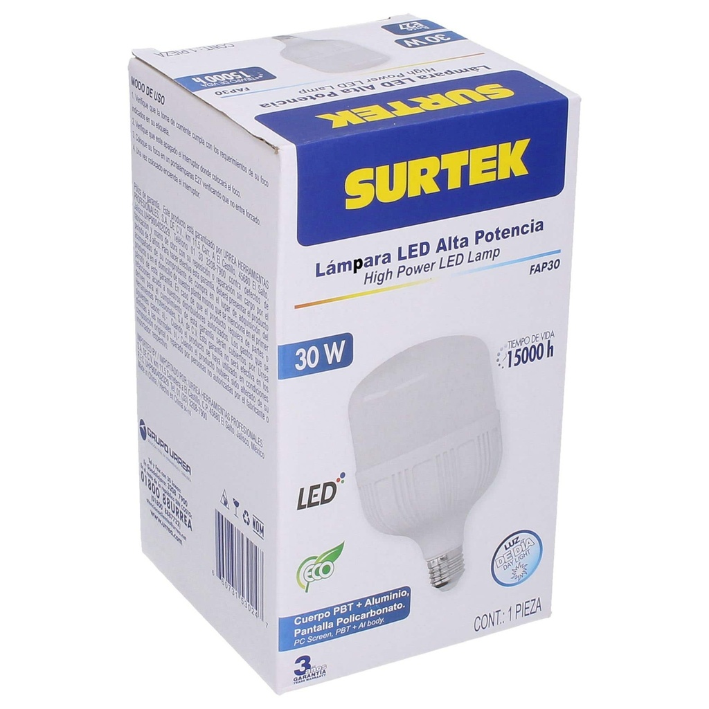Lámpara de LED alta potencia, 30 W Surtek