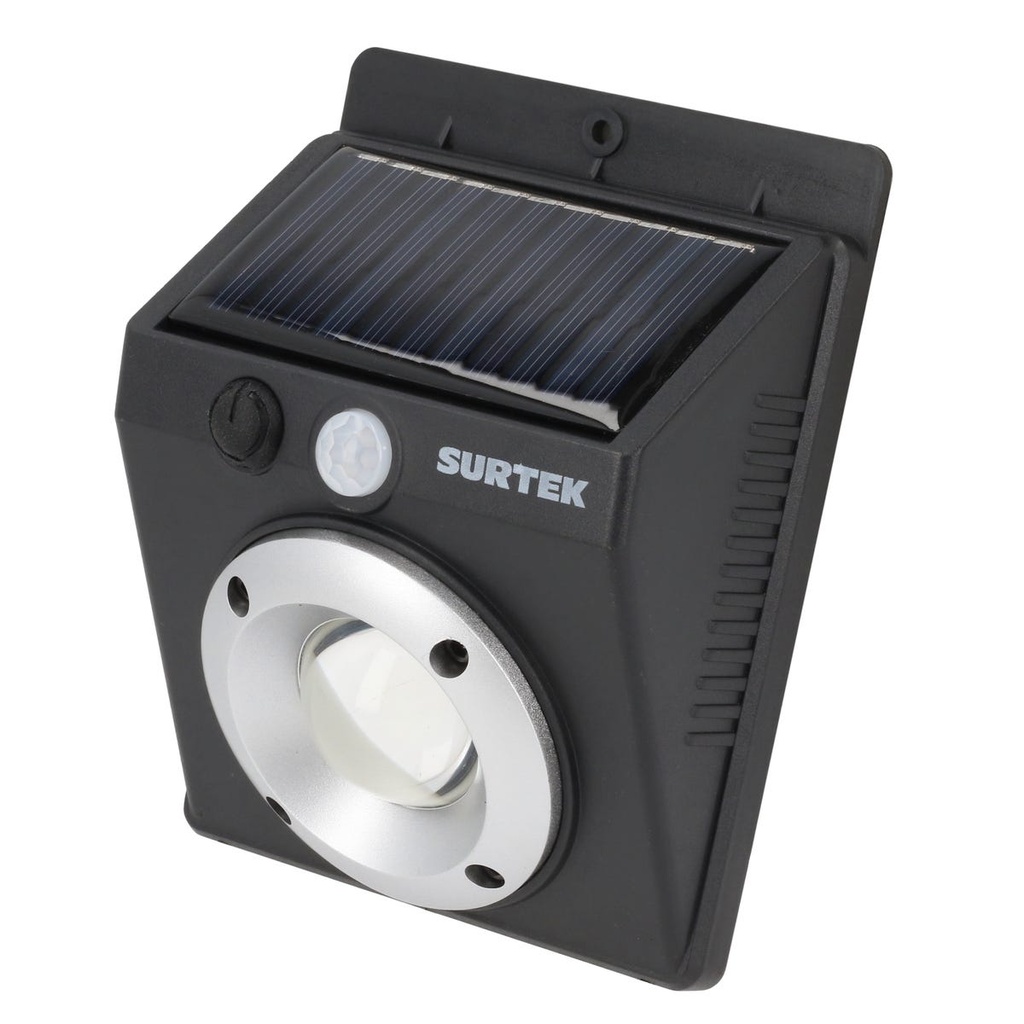 Luminario de LED solar con sensor de 400 lm 1.5 W Surtek