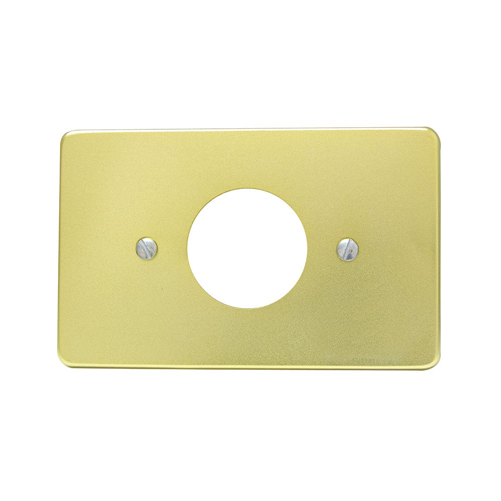 Placa sencilla de aluminio, línea estándar, color oro Surtek