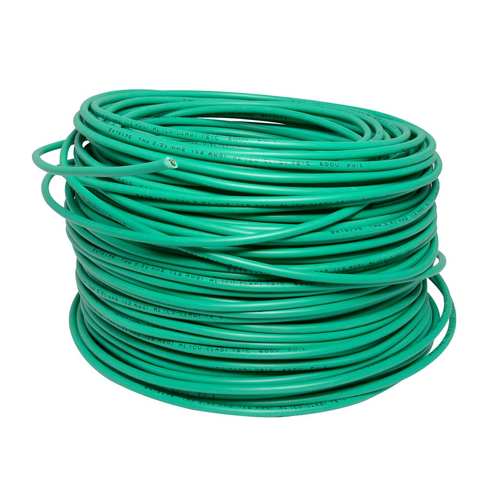 Cable eléctrico THW calibre 12, 100 m color verde, 2500 W Surtek