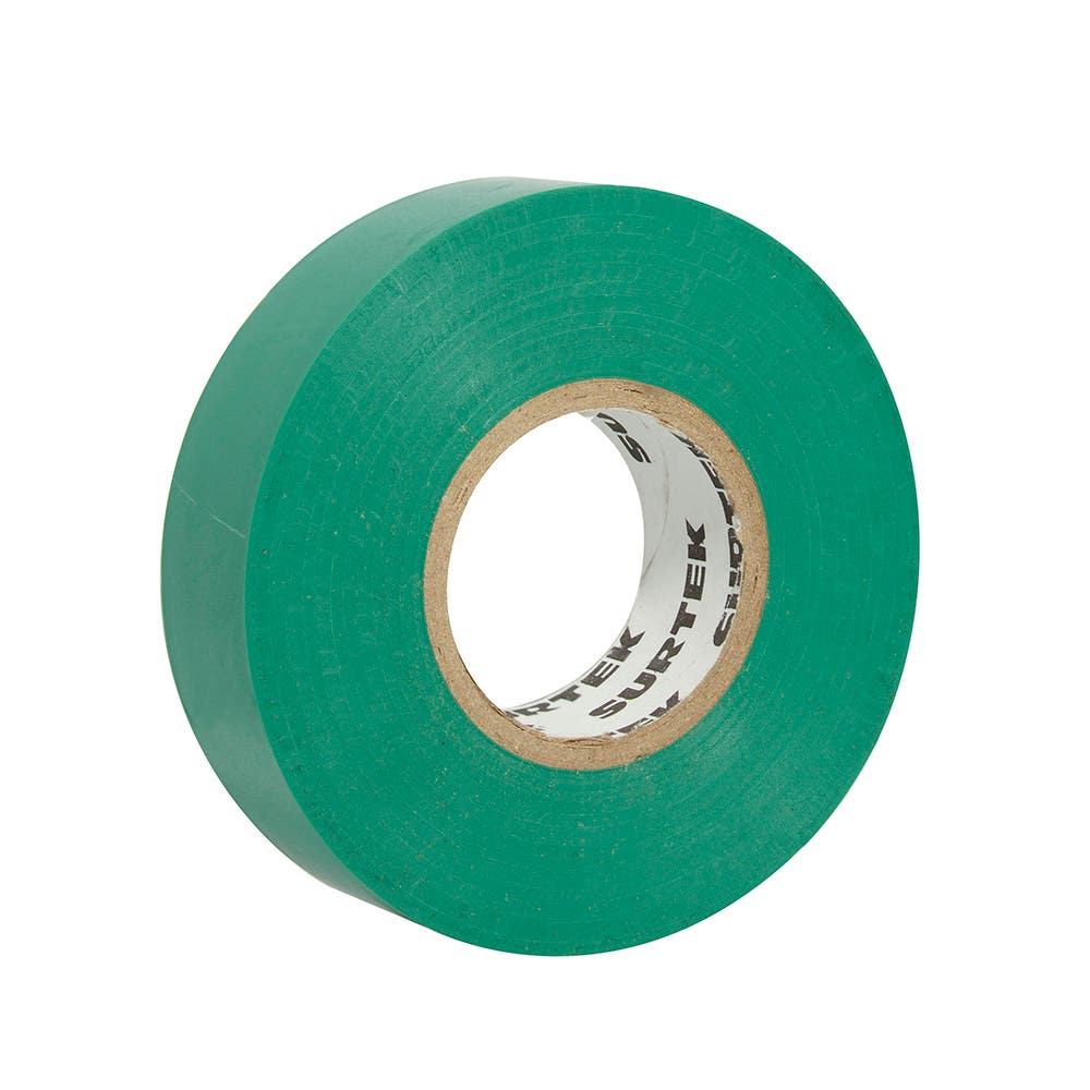 Cinta verde para aislar 19 mm x 18 m Surtek