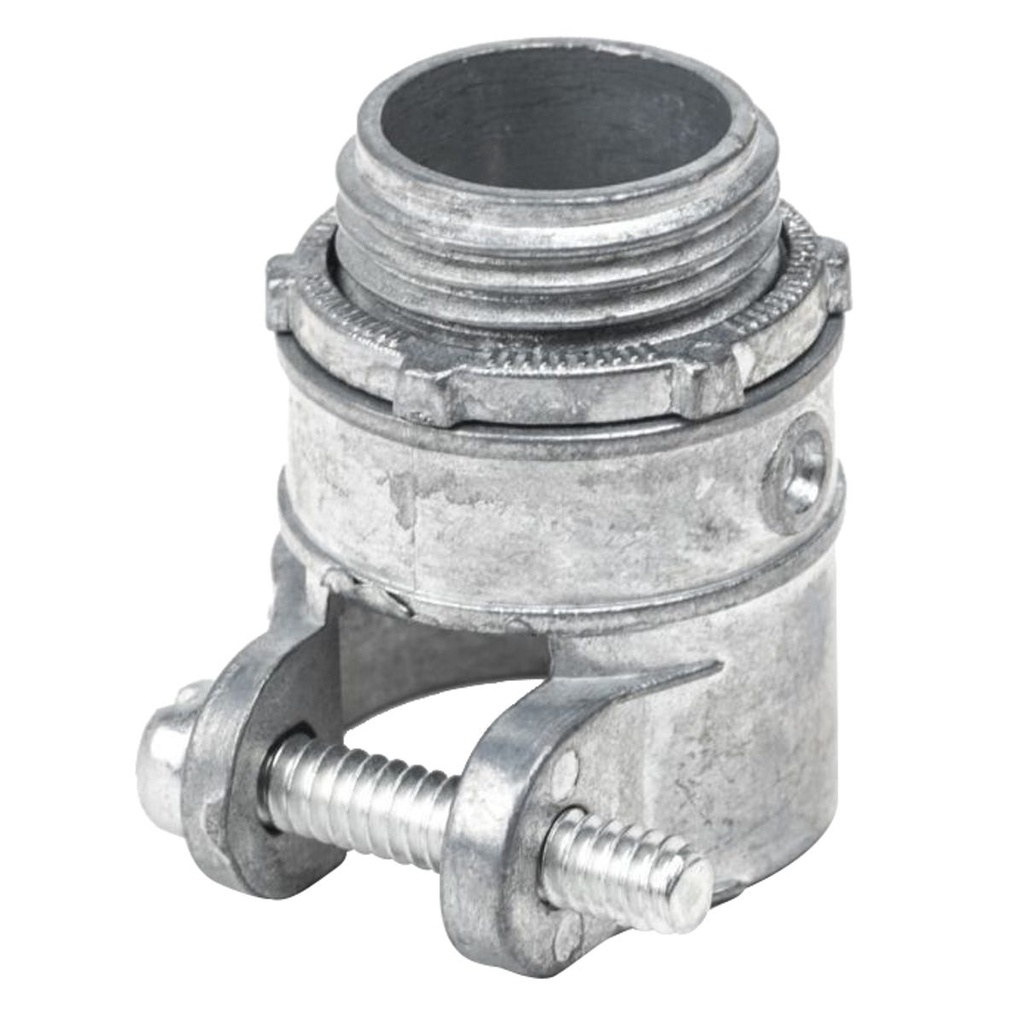 Conector recto metálico para tubo flexible 1/2" Surtek