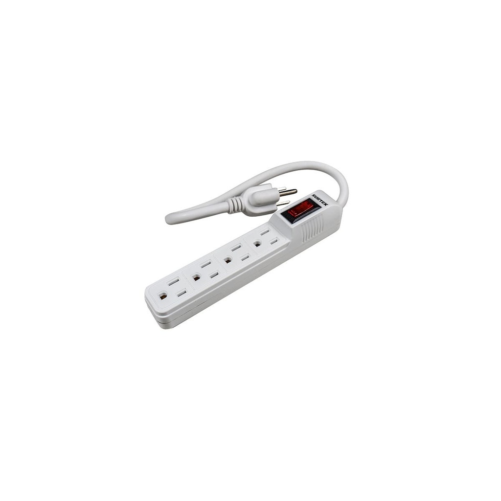 [136200] Multicontacto 4 entradas cable 30 cm Surtek