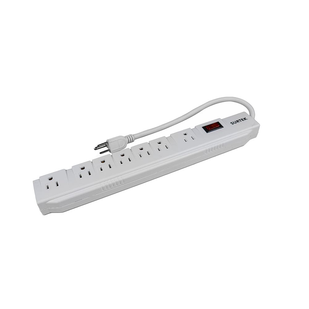 [136202] Multicontacto 7 entradas cable 30 cm Surtek