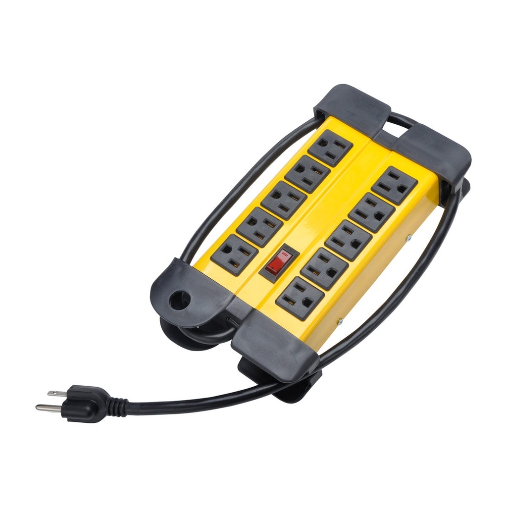 Supresor de picos 10 entradas cable 1200 J, 90 cm Surtek