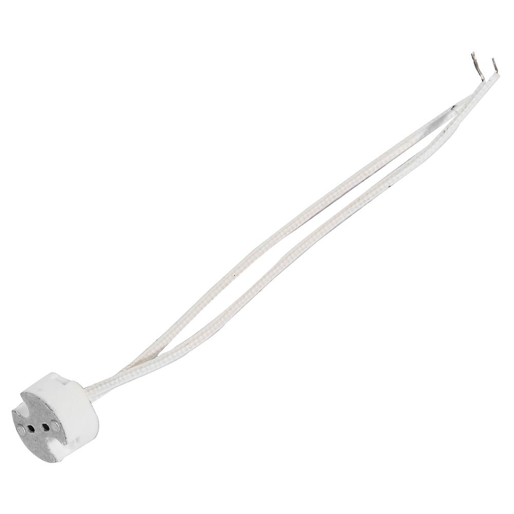 Portalámpara para MR base BIPIN 2 cm, color blanco Surtek