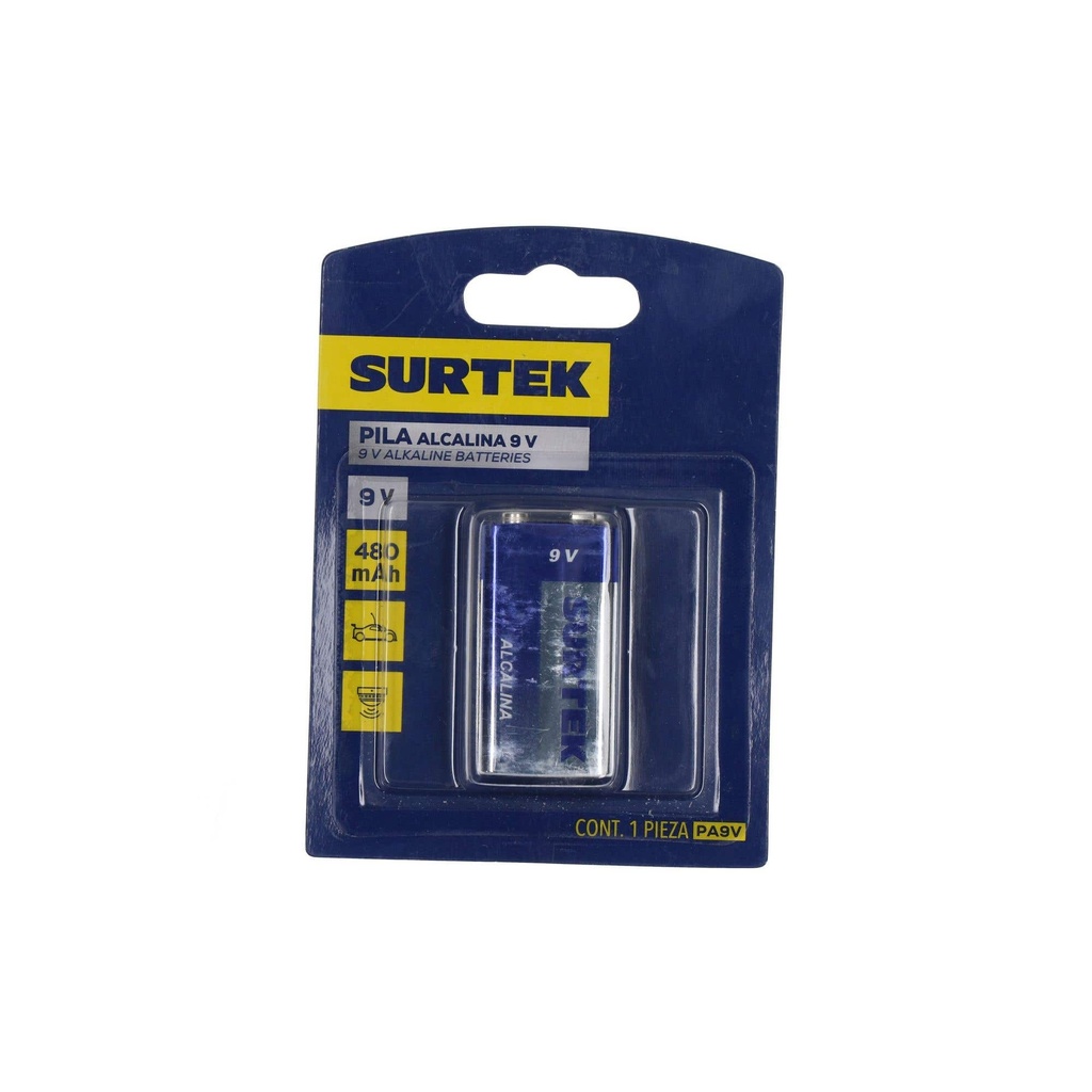 Pila alcalina Surtek "9V" Surtek