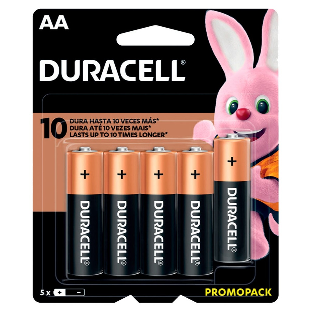 Pila alcalina Duracell® "AA", 5 piezas Surtek