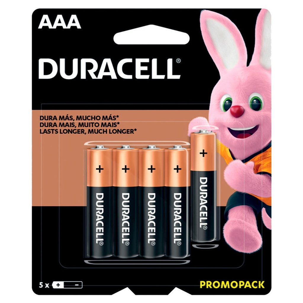 Pila alcalina Duracell® "AAA", 5 piezas Surtek