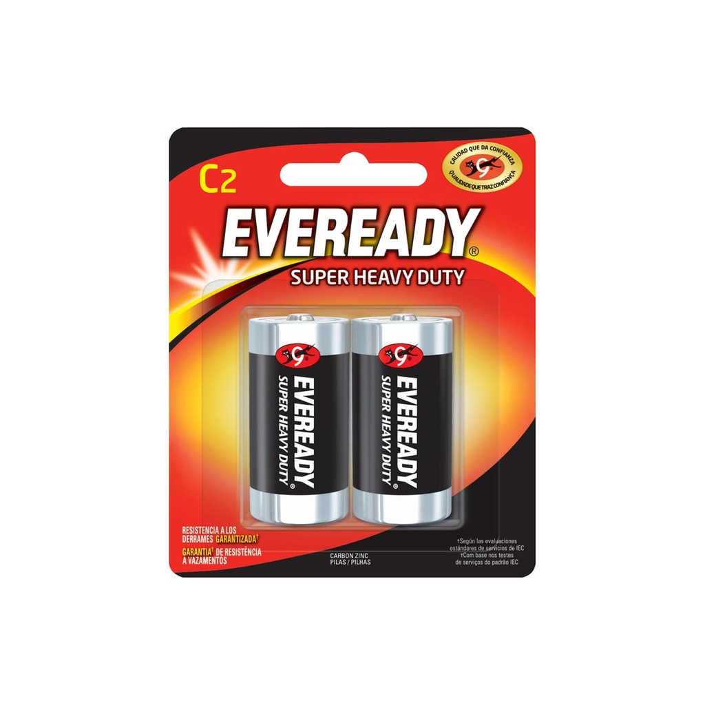 Pila alcalina Eveready® "C", 2 piezas Surtek
