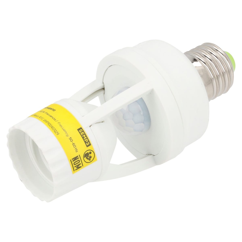 Sensor de movimiento con portalampara, 3m Surtek