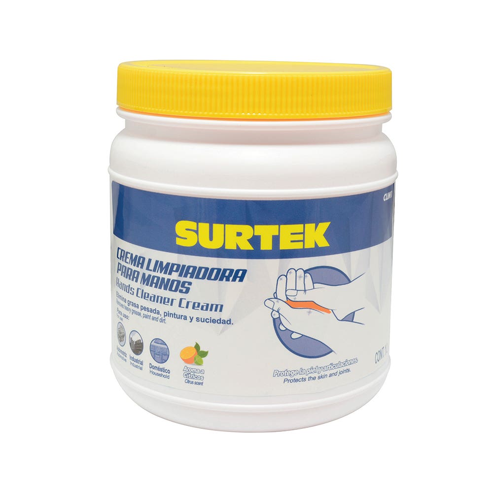 Crema desengrasante limpiadora de manos 1 Lt Surtek