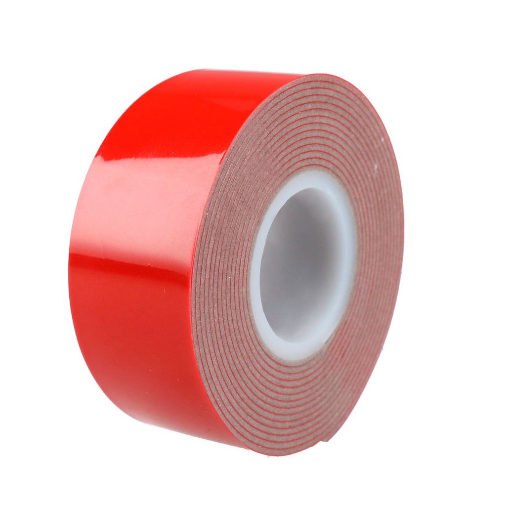 Cinta gris doble cara, 25 mm x 2 m, en blíster Surtek