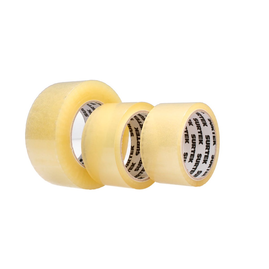 Cinta transparente de acrílico para empacar, 48 mm x 150 m Surtek