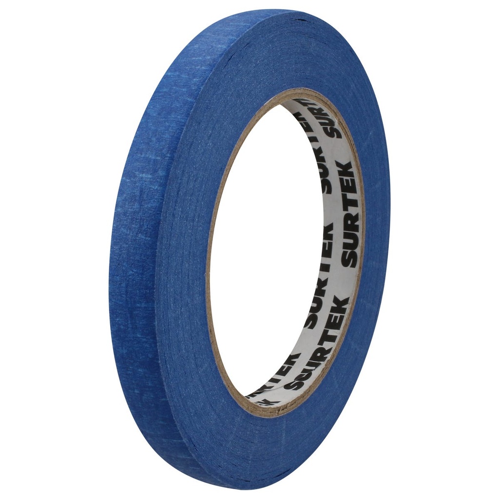 Cinta masking tape azul para enmascarar 13 mm x 50 m Surtek