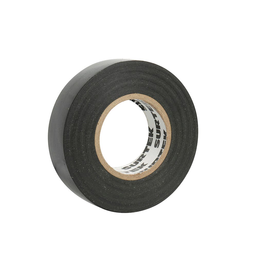 Cinta negra para aislar 19 mm x 18 m, en blíster Surtek