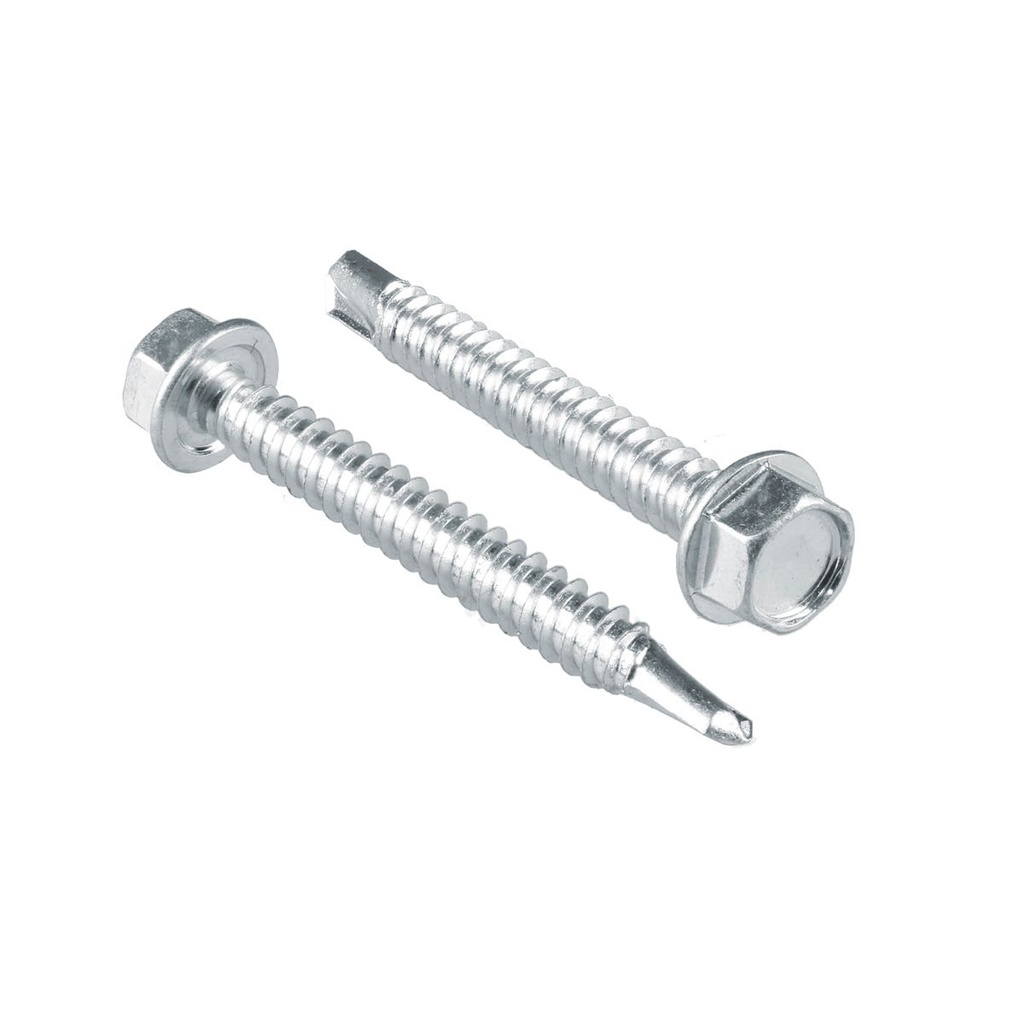 Pija cabeza hexagonal con punta de broca 3/4" x #14, 100 piezas Surtek