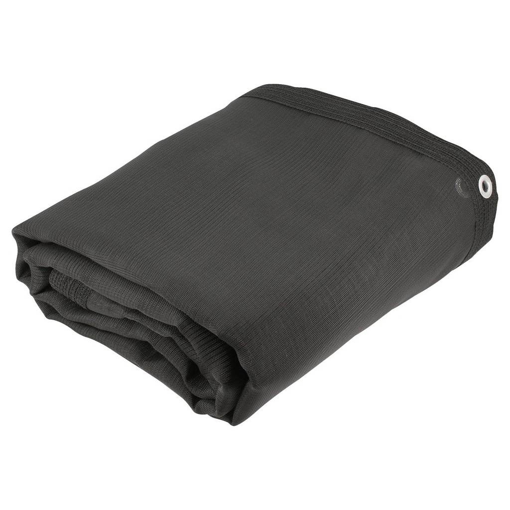 Toldo de malla sombra color negro 5 m x 3.60 m Surtek