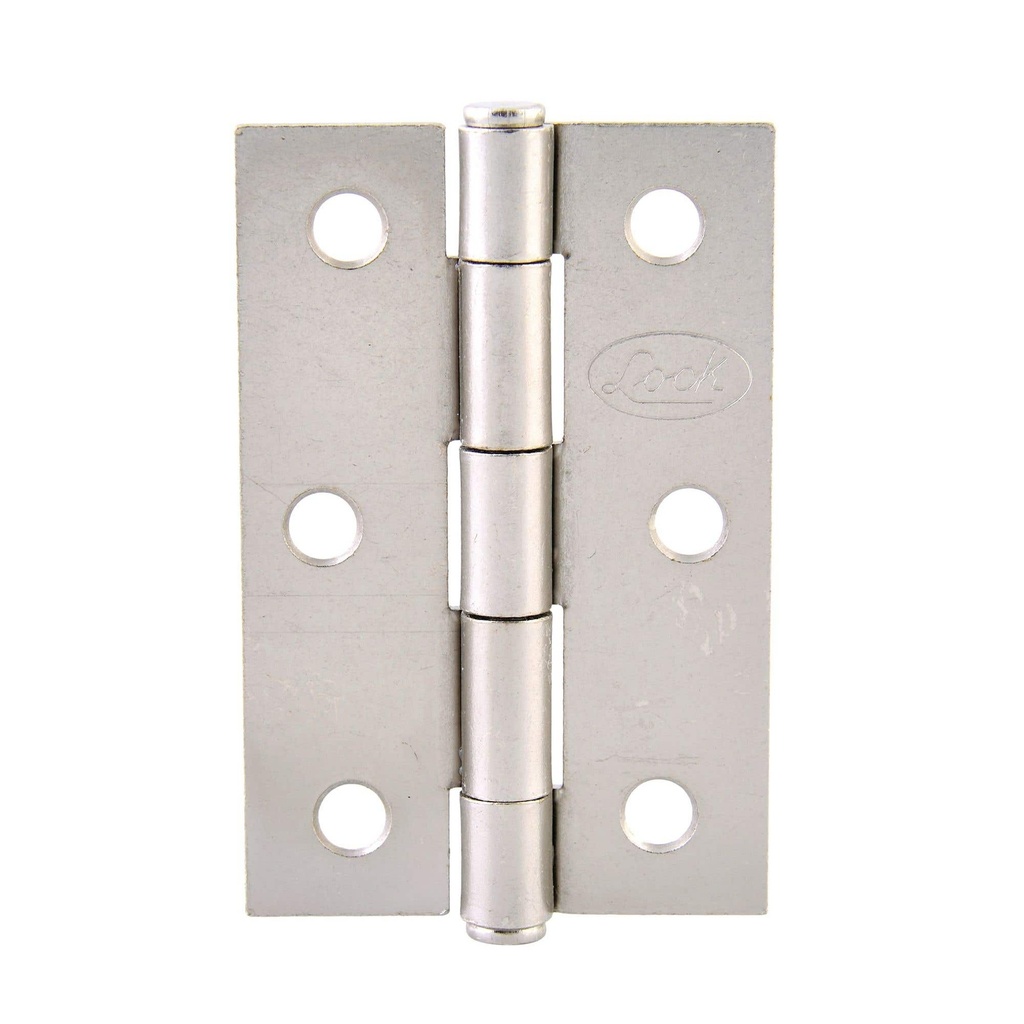 Bisagra alargada perno remachado de acero níquel satinado 1.5" x 1.4" Lock