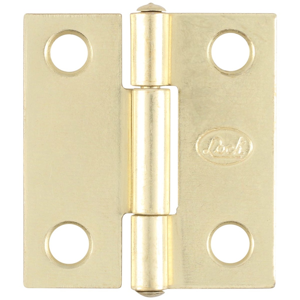 Bisagra alargada perno remachado de acero latón brillante 1.5" x 1.4" Lock