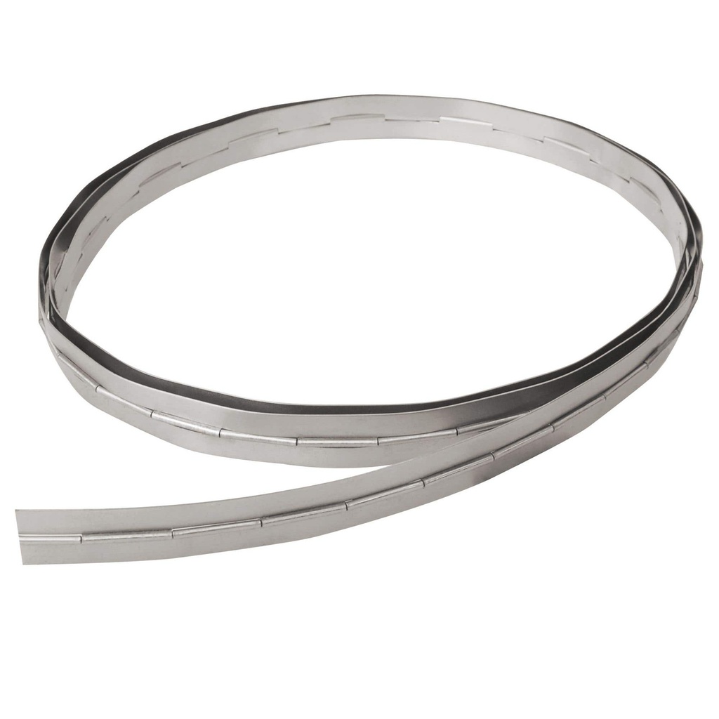 Bisagra piano 1-1/2" x 1 m, natural, en caja Lock